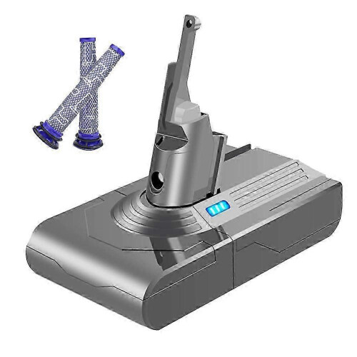 21.6V V8 Battery Adapter+2XPre-Filter Replace  compatible Dyson V8 Batteries V8 Absolute V8 Animal Vacuum