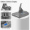 21.6V V8 Battery Adapter+2XPre-Filter Replace  compatible Dyson V8 Batteries V8 Absolute V8 Animal Vacuum 2