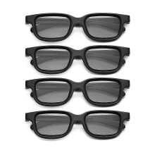 4 gafas 3D pasivas polarizadas para TV 3D, cines 3D reales para juegos 3D y marcos de TV