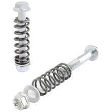 2 STÜCKE Auto-Auspuffkrümmerschrauben, M10 x 1,5 mm Auspuffschrauben- und Muttern-Kit mit Federn, geeignet