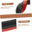 SelfAdhesive Rubber Strips, Elastic Band for DIY Seals, Weatherproof Seal 4