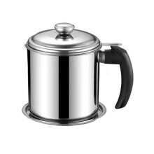 Oliefilterpot van roestvrij staal, stofdicht, fijnmazig vetfilter, bewaarblik met deksel