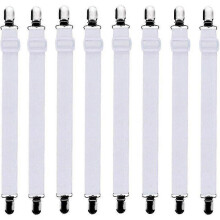 -8Pcs (30cm to 120cm) Adjustable Fitted Sheet Bed Sheet Tensioner, Adjustable Tensioners, Suitable for