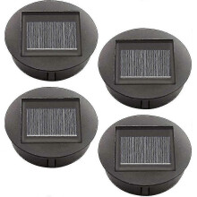 4 pezzi di luci solari di ricambio con lampadine a LED, luci solari di ricambio, lanterna a pannello
