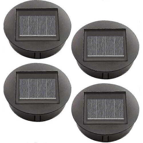 4 Pieces Replacement Solar Lights With Led Bulbs, Solar Top Lights Replacement, Led Solar Panel Lantern