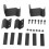 Upper Windshield LED Curved Light Bar Mount Bracket Kit Replacement for Polaris Ranger 500 570 1