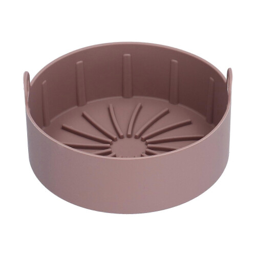Reusable Silicone Pot Replacement Kitchen Electric Fryer Basket Tray Baking Accessory 20220(16cm Coffee