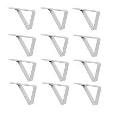 12 stuks tafelkleedklemmen van roestvrij staal, driehoekig tafelkleed, tuin, eettafel, tafelkleedklemmen,