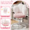 Joolihome Velvet Cat Paw Desk Chair, Height Adjustable 6