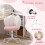 Joolihome Velvet Cat Paw Desk Chair, Height Adjustable 7