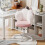 Joolihome Velvet Cat Paw Desk Chair, Height Adjustable 9
