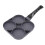 Padella antiaderente a 4 fori, resistente al calore, per frittate, pancake, hamburger, accessorio da 1
