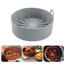 Air Fryer Silikon Topf Backen Abnehmbare Hitzebeständige Mikrowelle Brot Kuchen Zubehör Antihaft Küche