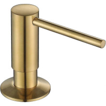 Dispenser di sapone per lavello con pulsante in ottone, dispenser di sapone da cucina con capacità di