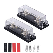 2 pezzi Portafusibili audio 250A 48V Sistema video stereo Blocco fusibili ANL per camper Yacht Navi
