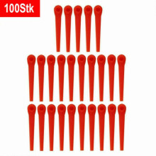 100 cuchillas de repuesto de plástico para cortacésped Gardena Easycut Li-18/23r (100 unidades)