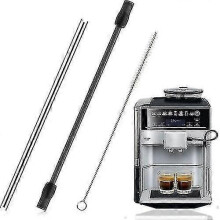 Vervangende slang + reinigingsborstelset: voor Bosch Veroaroma, Siemens Eq.6 koffiemachines (donkergrijs)