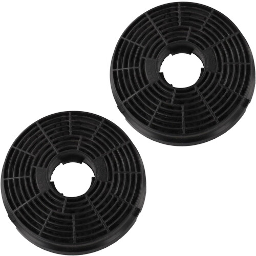 For range hood charcoal filter set, 2piece, designed to catch fat and effectively eliminate cooking. 1