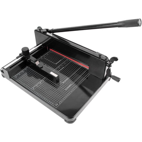 Stackable Paper Cutter Cutter, A4 Guillotine Cutter, Cutting Thickness 4 cm, Adjustable Position Stop, Double Protection Design