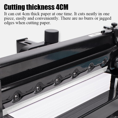 Stackable Paper Cutter Cutter, A4 Guillotine Cutter, Cutting Thickness 4 cm, Adjustable Position Stop, Double Protection Design 2