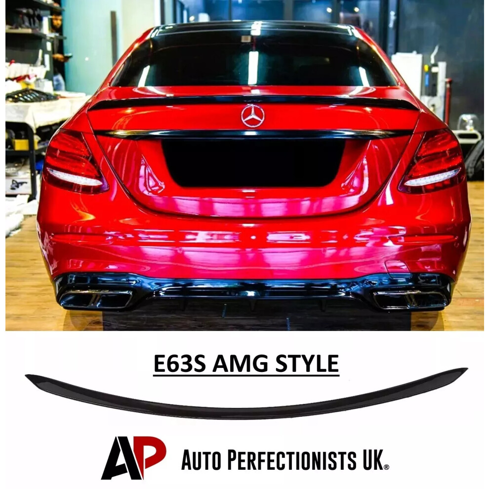 For Mercedes E Class E63s Amg Style W213 Rear Boot Lip Spoiler 2016-20 5061072662133