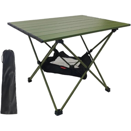 Ultralight, foldable camping table, portable for outdoor use, quick to fold, compact design, high weight capacity 2