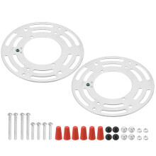 4 Inch Light Mounting Bracket Set of 2 Round Ceiling Light Plate Kit Wall Steel Light Crossbar Hardware for Pendant Light Chandelier