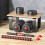 Living And Home Adjustable 2-in-1 Dumbbell & Barbell Set with Connecting Rod and Locking Collars 2
