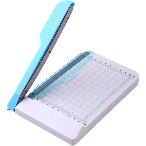 Stackable Paper Cutter with Curved Blades for Home, Schools, Malls