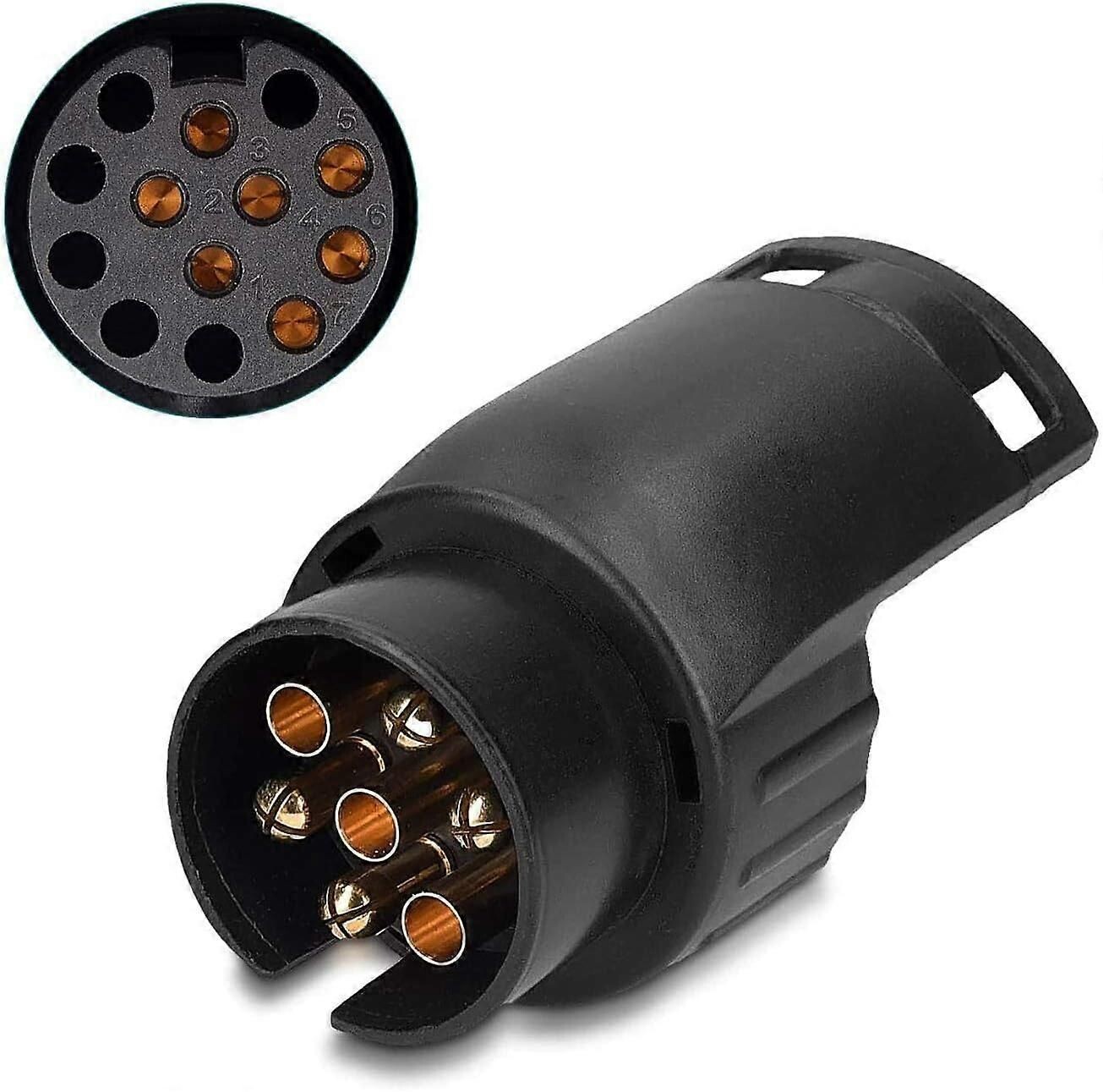 13/7 Nouvelle Version Adapteur Prise Remorque Attelage 13 Broches Vers 7 Broches Pour Remorque De Voiture En 13 Broches 2pcs Noir 98083606 13/7 Nouvelle Version Adapteur Prise Remorque Attelage 13 Broches Vers 7 Broches Pour Remorque De Voiture En 13 Broches 2pcs Noir 98083606