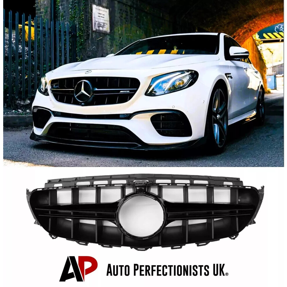 For Mercedes E Class W213 C238 E63s Amg Style Grille Grill 16-19 Black 5061072666650