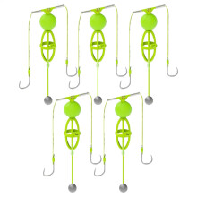 Karpfenköderhalter, Catfish Rigs 5 Stcke Federköder Käfig Fanghaken Fischgeräte fr Reisen, Bass, Panfish