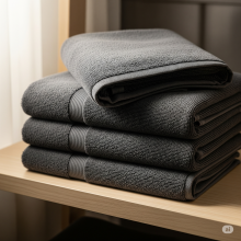 (2x Charcoal) Extra Large Super Jumbo Bath Sheet Towel 100% Egyptian Cotton Bath Sheets