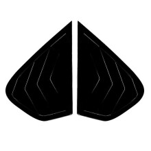 Copertura per alette parasole per finestrini laterali auto compatibile con X6 E71 E72, colore nero