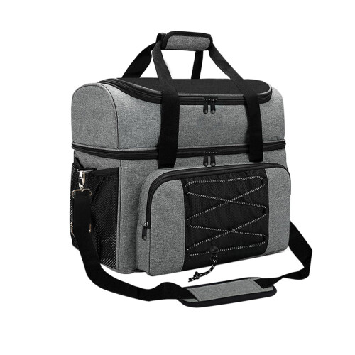 Bowling Tote with Two Balls, Shoe Compartment, Adjustable Padded Straps