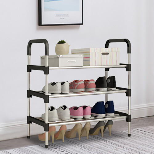 Living And Home (3 Tier) Floor Standing Shoe Rack Storage Shelf Organizer 2