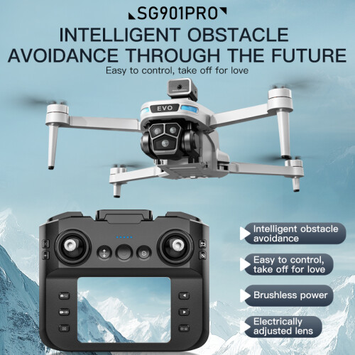 SG901 pro Drone with 4K Camera & Screen Remote - 196g (No FAA Reg), Obstacle Avoidance, Auto Return, Foldable 1