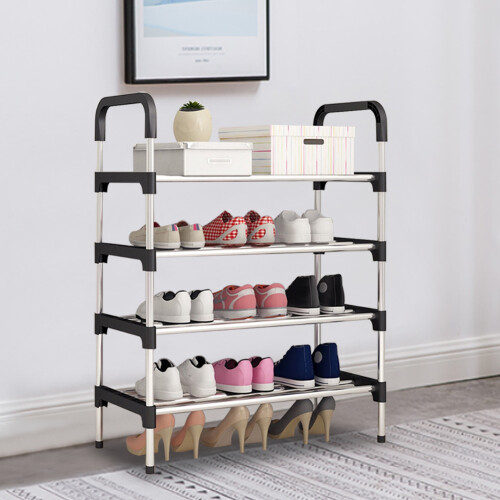 Living And Home (4 Tier) Floor Standing Shoe Rack Storage Shelf Organizer 2