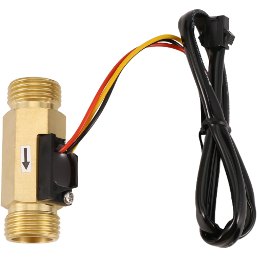 1/2PT Vandflowsensor Afbryder Kontrolmåler Flowmåler 1,5-30L/min 1