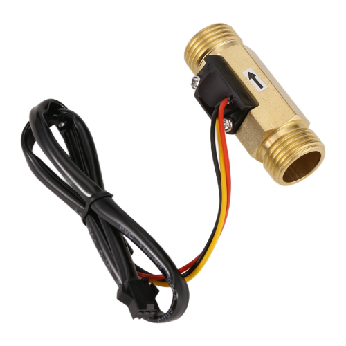 1/2PT Vandflowsensor Afbryder Kontrolmåler Flowmåler 1,5-30L/min 2