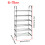 Living And Home (6 Tier) Floor Standing Shoe Rack Storage Shelf Organizer 8