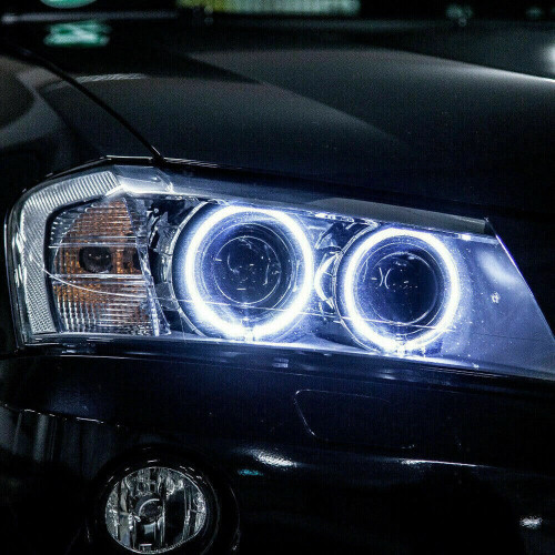 1 sæt bil Angel Eyes LED-lys H8 6W hvide pærer til E90 E92 2