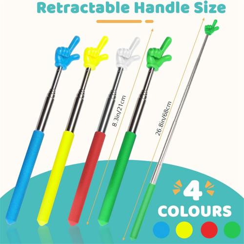 4 buc. Indicator telescopic manual pentru profesor, indicator retractabil 2