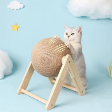 Cat Scratching Ball Natural Sisal Scratcher Pet Toy