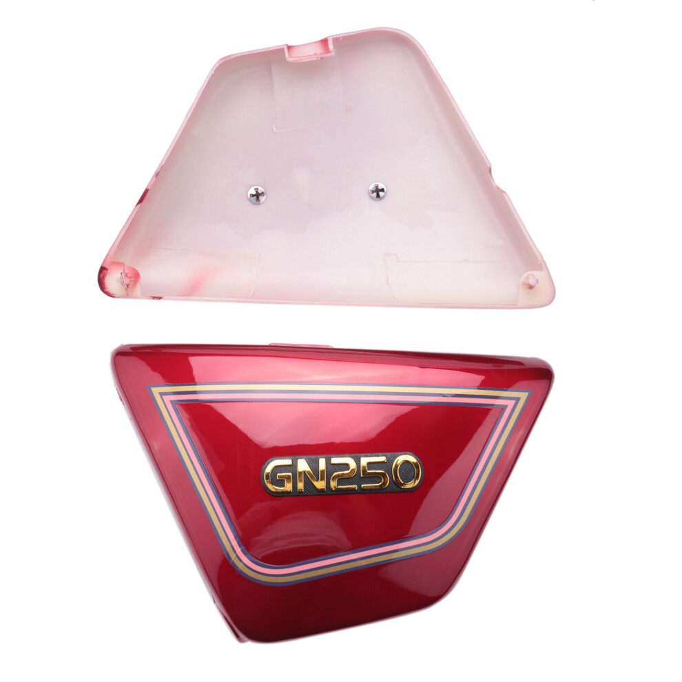 1 Paar Rechts Und Links Rahmen Abdeckungen Panels FüR Motorrad Rot-image