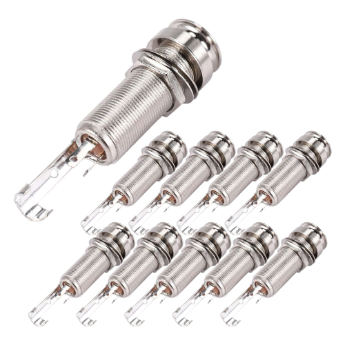 Parti Di Ricambio Per Chitarra Elettrica - 5 Punte In Plastica Per Interruttori, Diametro 44 Mm, Foro Interno 22 Mm, Scegli Tra GN602 (Lettera Nera) O GN603 (Lettera Dorata)