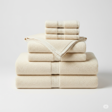 (2x Cream) Extra Large Super Jumbo Bath Sheet Towel 100% Egyptian Cotton Bath Sheets