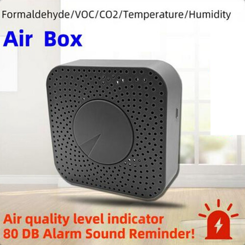 Monitor inteligente de qualidade do ar Tuya Zigbee Medidor de CO2 1