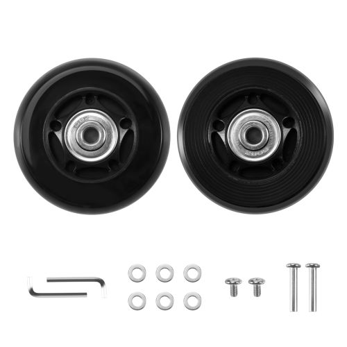 2 sæt 64x18 mm bagagekuffert/udendørs reservehjul, sort 2