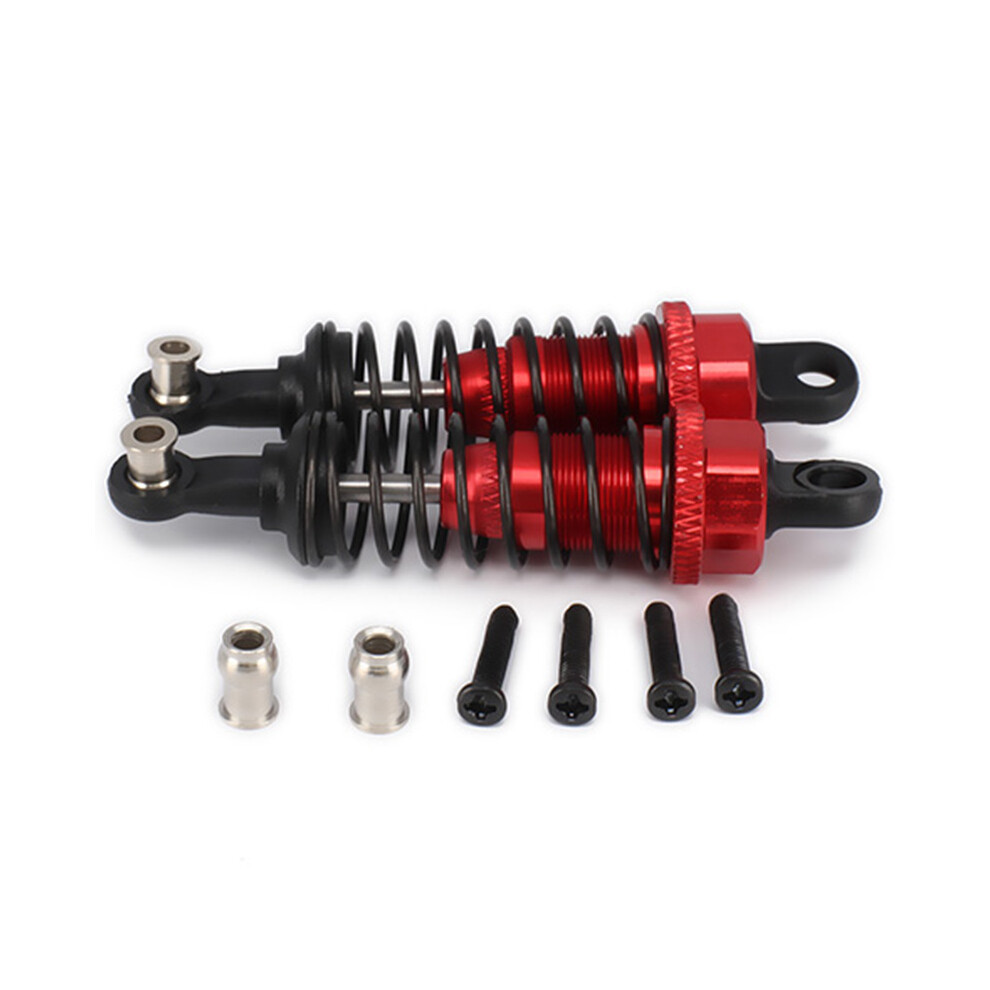 2 Amortiguadores Para Coche Rc 1/18, Color Rojo-image